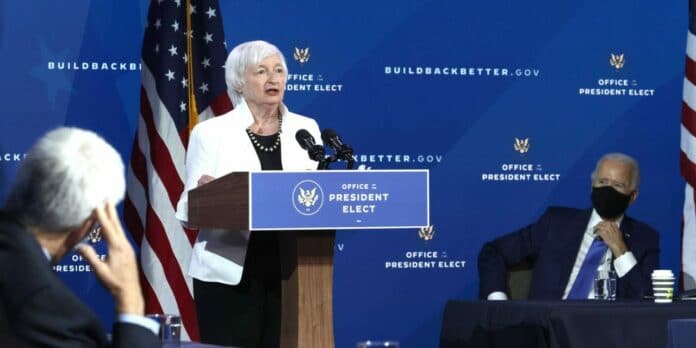 Джанет Йелън, министър на финансите на САЩ.