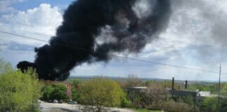 Гъст черен дим в Горна Оряховица