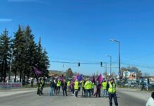 Протест, пътни строители