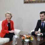 Председател на ЕК Урсула фон дер Лайен и премиер Кирил Петков