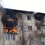 Изгоряла сграда в Северодонецк