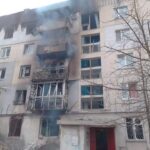 Изгоряла сграда в Северодонецк