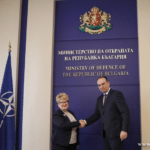 Н. Пр. Бръндуша Предеску и министър Драгомир Заков