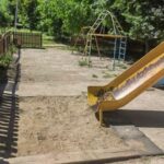 Детска площадка в междублоково пространство в Плевен