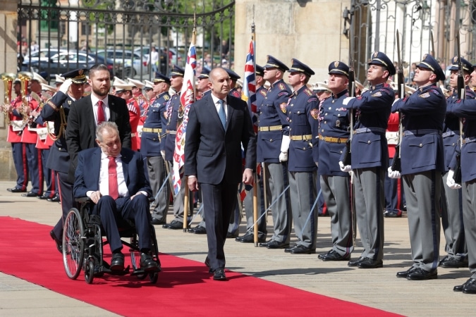 Посрещане на Румен Радев в Чехия