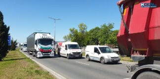 Камиони, протест