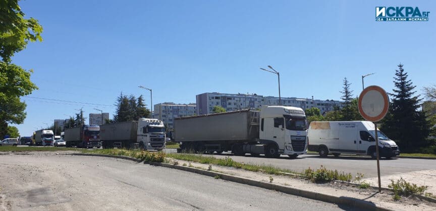 Камиони, протест