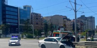 ПТП между линейка и лека кола в София