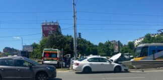 ПТП между линейка и лека кола в София