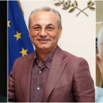 (от ляво надясно) Слави Трифонов, Ахмед Доган, Бойко Борисов