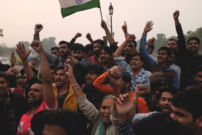Протест, Индия.
