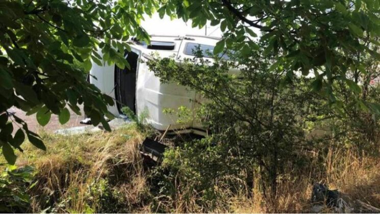 ПТП между лек автомобил и микробус