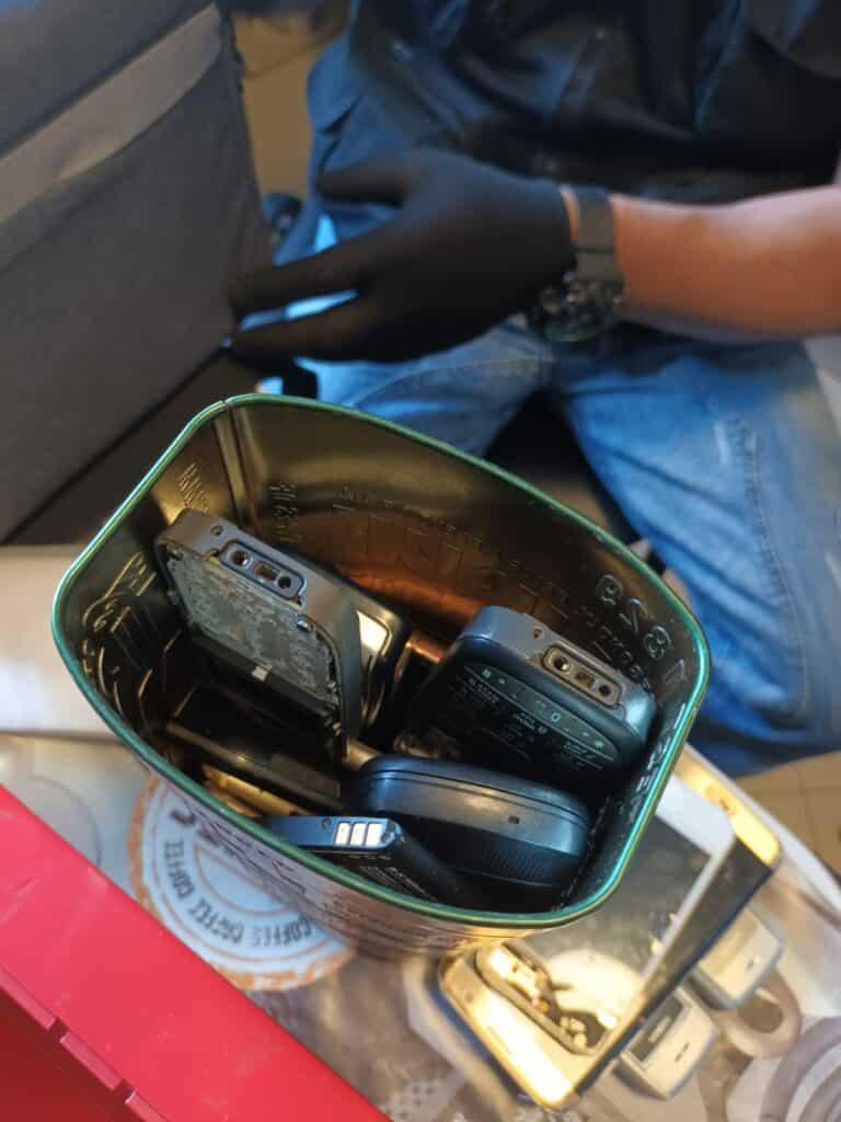 Телефони, ползвани за измамата