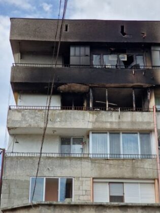 Апартаментът след взрива