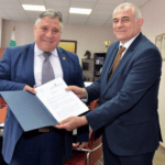 (от ляво надясно) Добри Ярков и Георги Гьоков