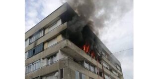 Гръмнала газова бутилка в 29 блок в Гълъбово