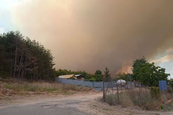 Пожар край Казанлък