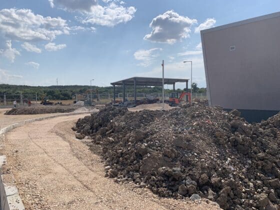 Диспечерски център, с. Стамболийски - недовършен канал към сградата