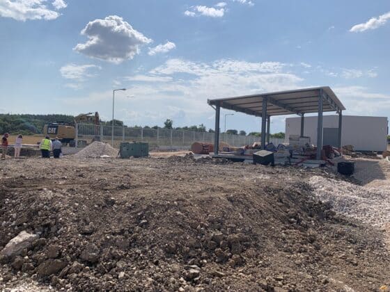 Диспечерски център, с. Стамболийски - недовършен канал към сградата