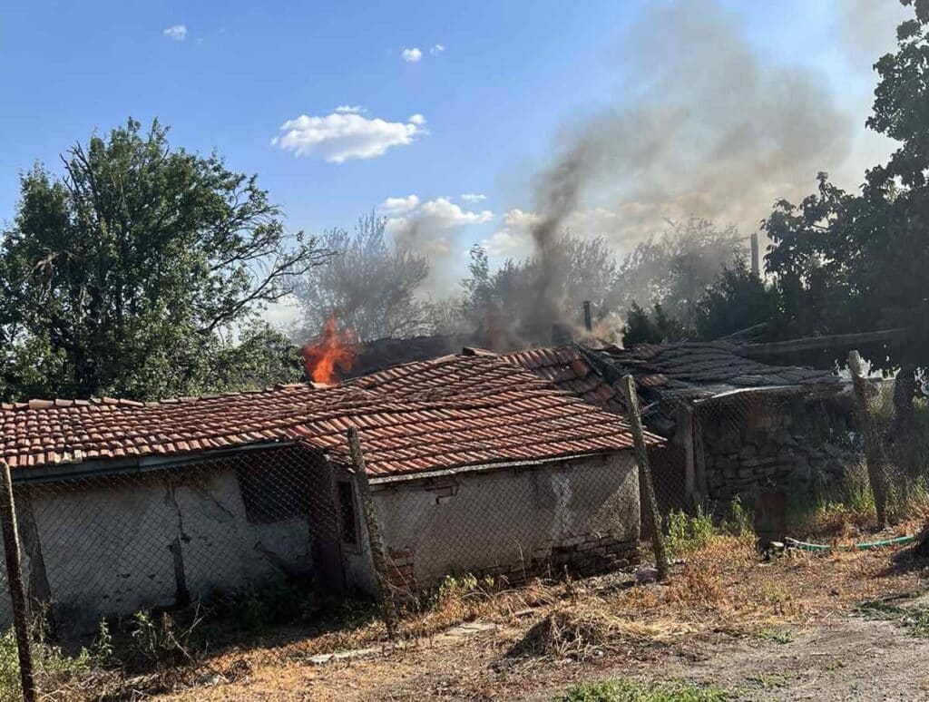 Пожар в Деветинци