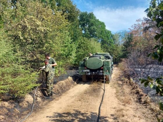 Пожар в Старозагорско