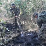 Пожар, военни