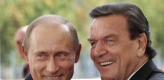 Владимир Путин и Герхард Шрьодер