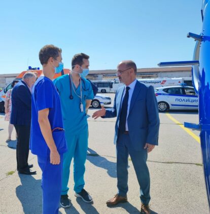 Транспортиране на пострадалите деца