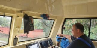 Кабината на локомотива