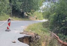 Път, наводнение