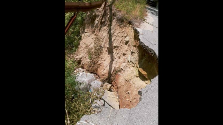 Път, наводнение