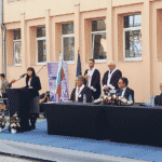 Проф. Албена Чавдарова при откриване на учебната година