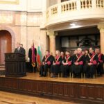 Проф. Сашо Пенов по време на откриването