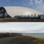 "Арена Бургас" и свлачище към "Сарафово"