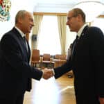 Гълъб Донев и д-р Ханс Клуге