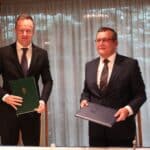 Петер Сиярто и проф. Сашо Пенов