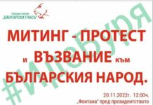 Сдружение "Български гласъ", протест