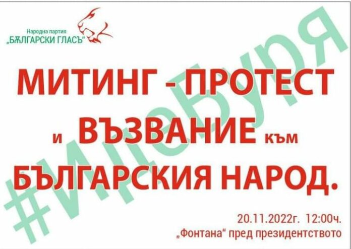 Сдружение "Български гласъ", протест