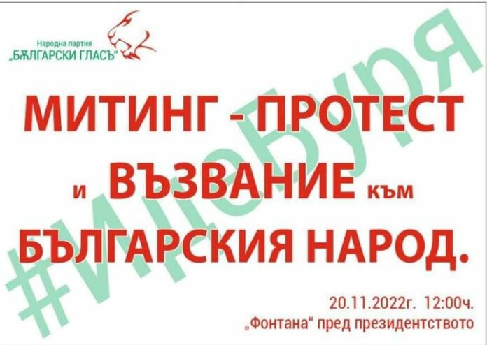 Сдружение "Български гласъ", протест