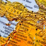 Карта на Турция и Сирия.