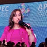 Президентът на Перу Дина Болуарте.