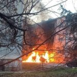 Горящ автомобил.