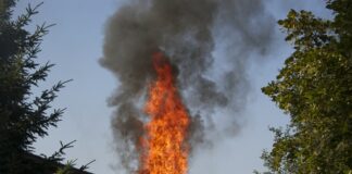 Пожар, комин