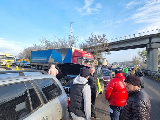 Протест на ГКПП „Дунав мост“
