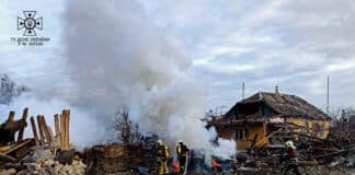 Разрушения в Киев