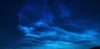 Нощно небе - звезди.