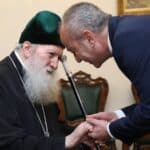 Българският патриарх Неофит и премиер Гълъб Донев