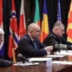 Министър Димитър Стоянов, президент Румен Радев и адмирал Емил Ефтимов