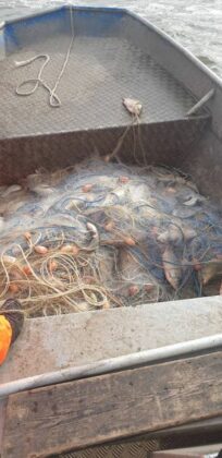 Мрежи в язовир "Мандра"