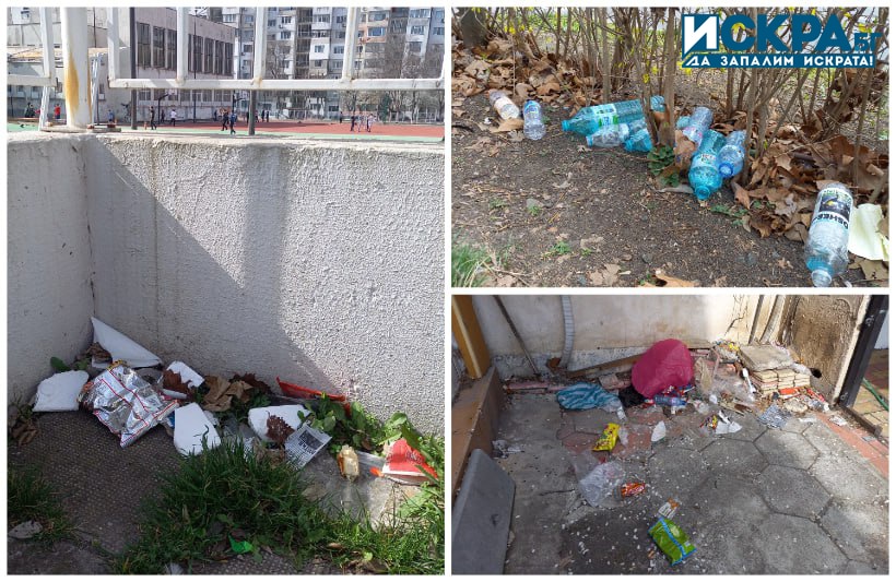 Найлонови торбички метални кенчета пластмасови бутилки тарелки от храна чашки